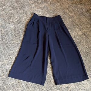 Club Monaco Deep Blue wide leg crop Trousers - size 6
